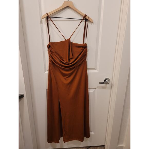 Jason Wu Terracotta Cocktail Maxi Dress - Picture 4 of 8